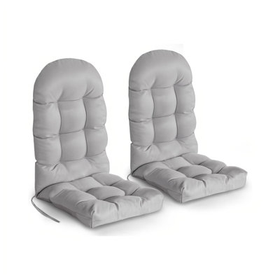 Set Of 2 Adirondack-Chair-Cushion With Ties
