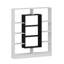 Cilegon 141.8cm H x 130cm W Bookcase-25304961