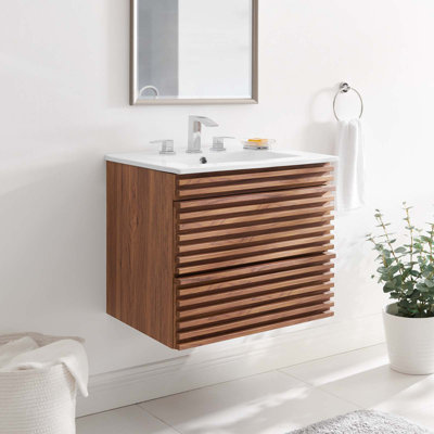 Meuble-lavabo mural 24 po Render