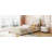 Twin Size Upholstered Daybed With Classic Stripe Shaped  Headboard-695375948