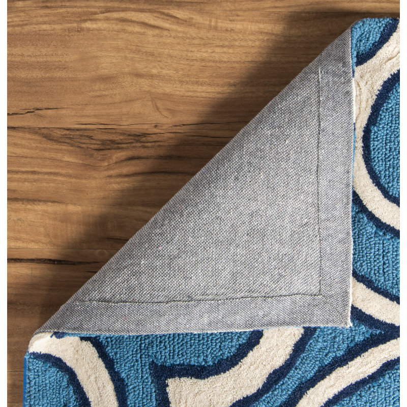 Marisela Hand Tufted Geometric Indoor Rug, Rectangle 5' x 7'