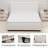 Upholstered Slatted Bed with Turned Gourd Legs-123875654