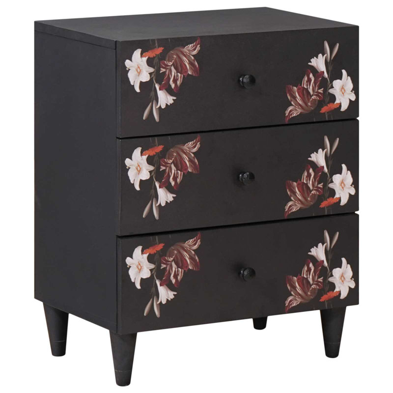 50cm W Solid Wood Bedside Table