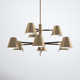 Aris 9 Light Metal Dimmable LED Chandelier