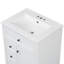 Meuble-lavabo simple 24 po avec lavabo en céramique, 4 tiroirs et armoire avec tablettes réglables, style moderne-892008709-892008711