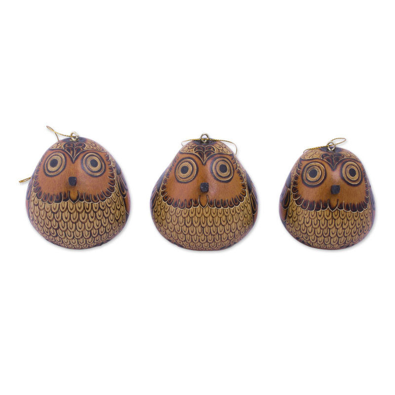 Sweet Guardians Dried Mate Gourd Ornaments