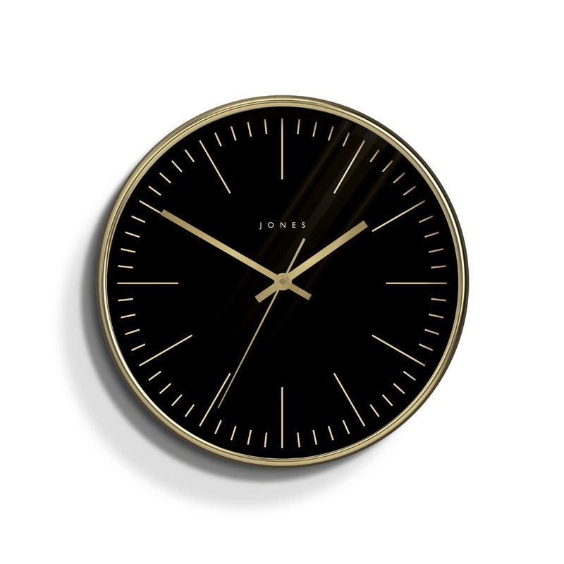 Studio Acrylic Wall Clock, Gold