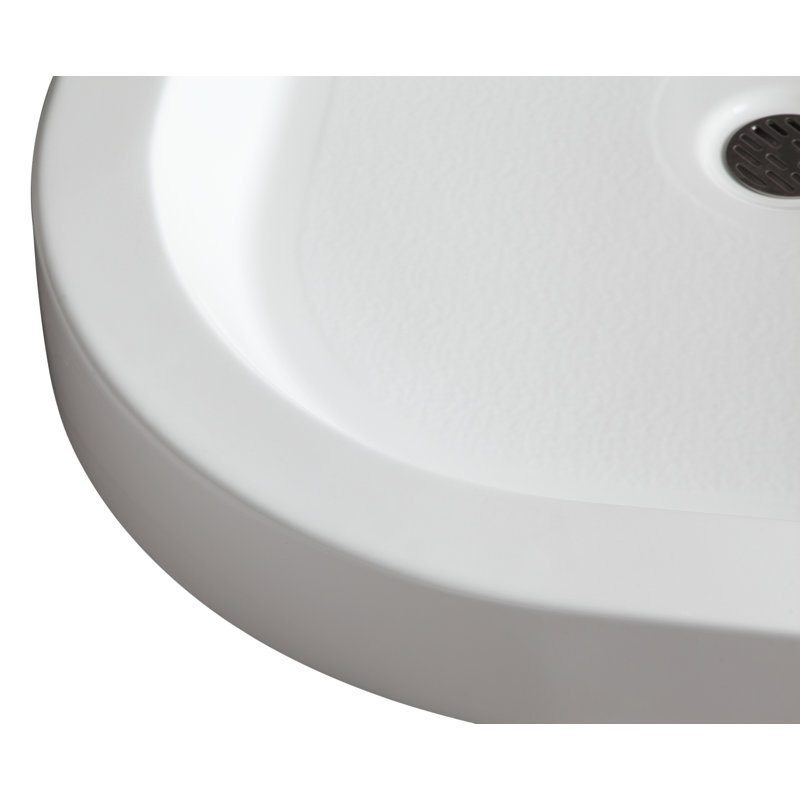 Randi 36'' White Acrylic Double Threshold Shower Base