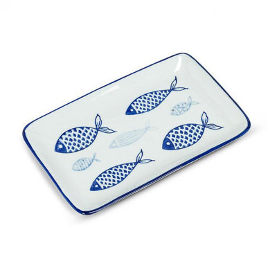 Fish Pattern Rectangle Plate