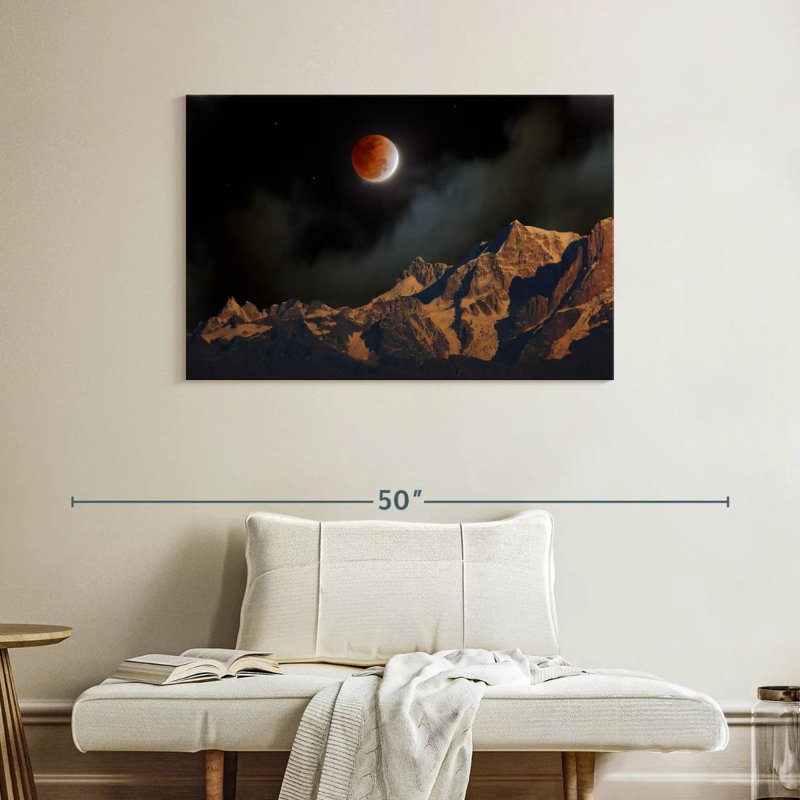 Oberle Himalayan Lunar Eclipse, 26" H x 39" W