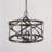 Ifill 4 - Light Dimmable Drum Chandelier