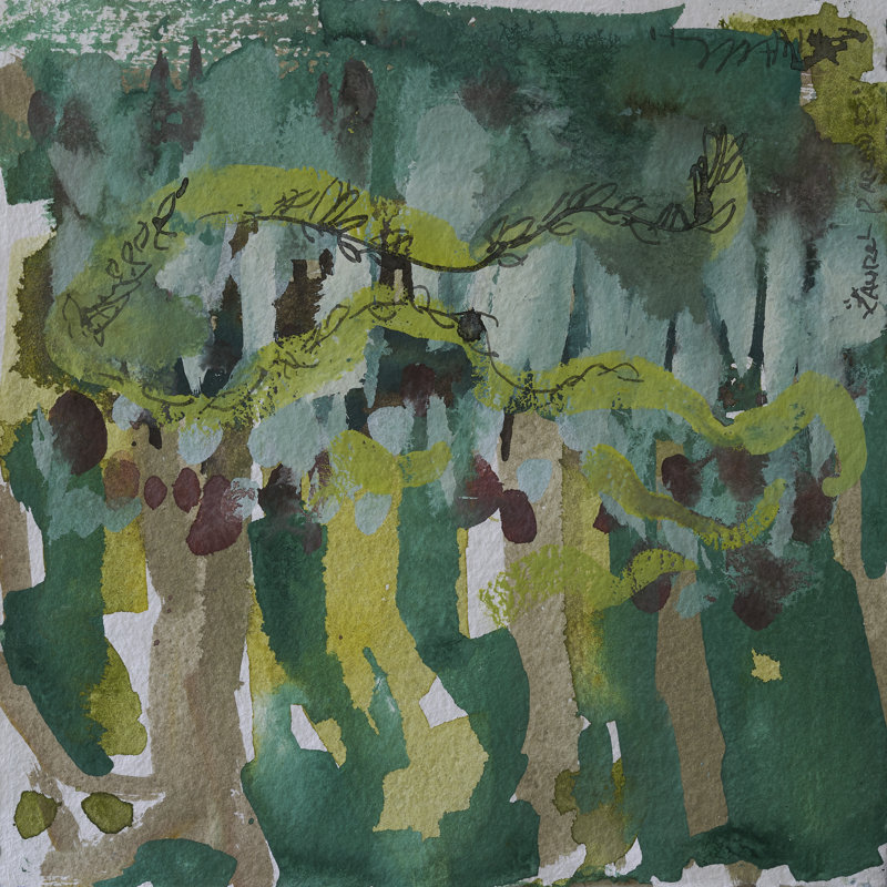 La graduation II sur toile par Erin McGee Ferrell, H 12 po x l 12 po