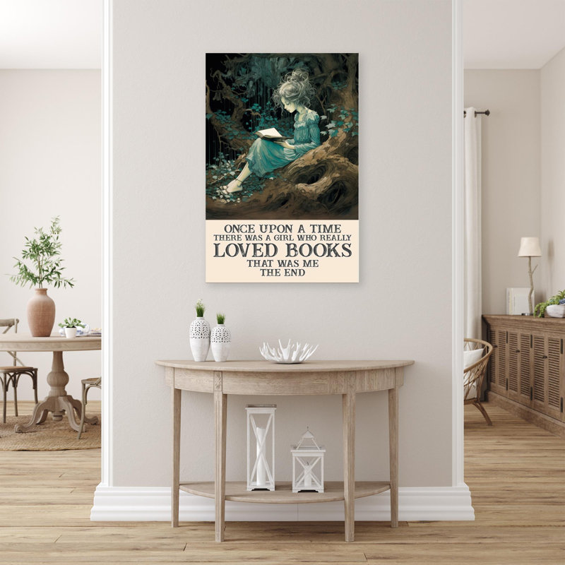 Janon, une fille aimée, livres sur toile, H 20 po x l 16 po x P 1,25 po