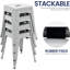 Tabourets de comptoir en métal de 18 pouces, tabourets de salle de classe empilables, chaises de salle à manger en métal sans dossier pour l'intérieur et l'extérieur, tabourets de bar de cuisine (ensemble de 4)-898822033-875976472
