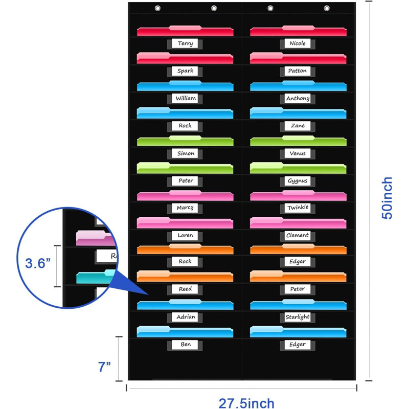 24 pochettes pour classeur avec 24 pochettes
