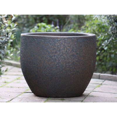 PLANTATOREM Big Sonoma Planter (Silver Rock) - Handcrafted High-Fired Ceramic