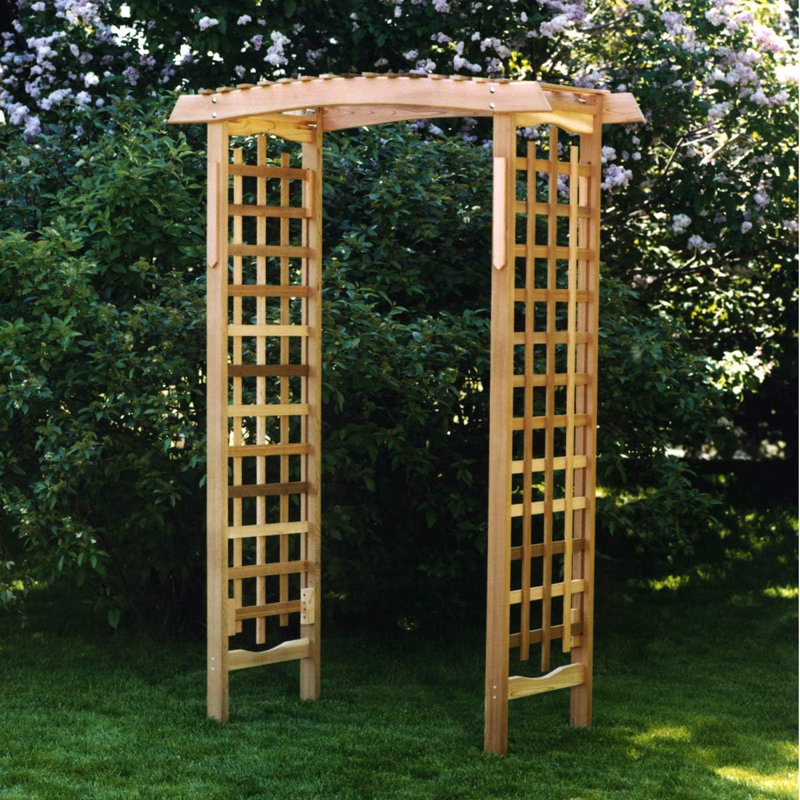 Western Red Cedar 7-ft Garden Arbor
