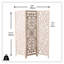 Cloison pliante 3 panneaux Sheredan Boho
