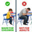 Kids Colorful 3 Piece Folding Table and Chair Set-2094111415