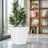 Tall Metal Tapered Planter – Large Outdoor & Indoor Garden Plant Pot With Drainage Hole And Rubber Plug, Stylish Burnished Finish For Home And Patio-1469229635-1469229644