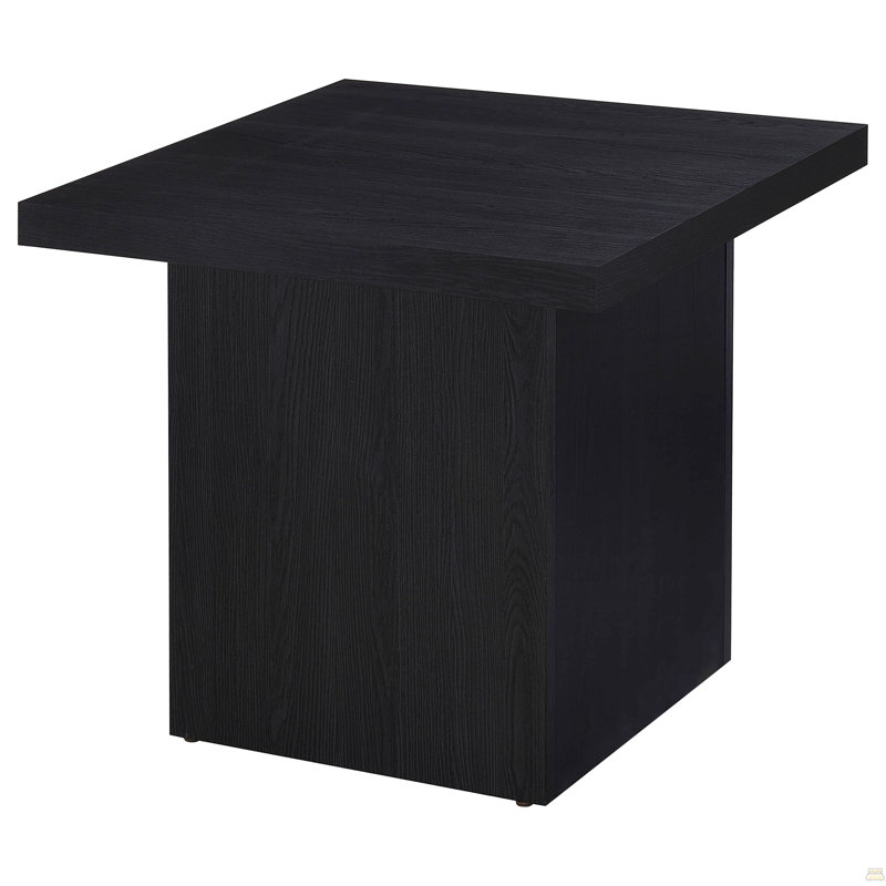 Table de bout carrée, Noir