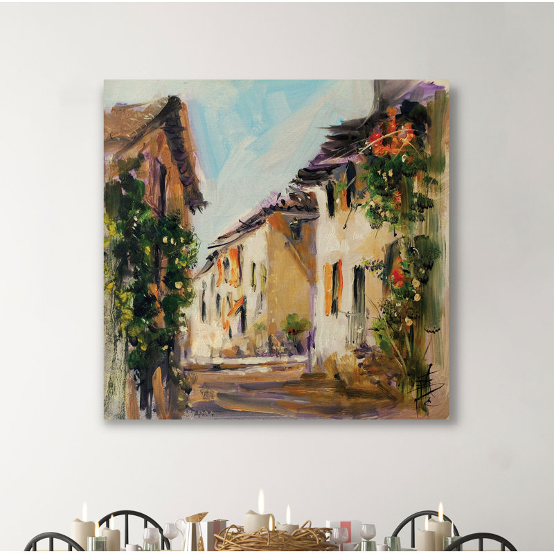 « france iv », peinture, H 24 po x l 24 po x P 1,5 po, Toile tendue