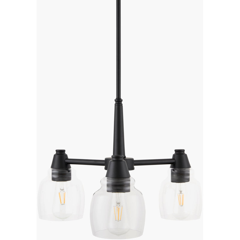 Lexanie Chandelier, Matte Black