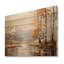 Mystic Nostalgia Autumn Forest - Art mural en bois forêt sur bois de pin naturel-101407801