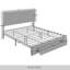Lit plateforme tapissier avec rangement Gouker-759628396-759628398