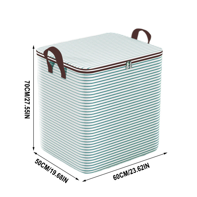 Clothes Storage Box For Home Moving Large-capacity Wardrobe Clothing Storage Box Bag-proof Storage Basket Box, D
