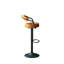 Swivel Upholstered Adjustable Height Counter Stool with Metal Frame-118441023