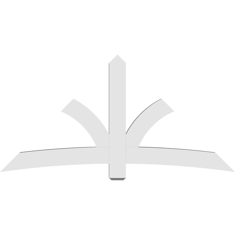 Support pour pignon Davenport, H 42 po x l 84 po (pas: 12/12), P 4 po x F 6 po, PVC