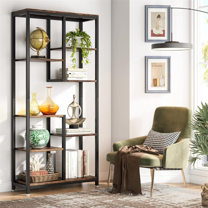 Étagère de rangement 69,2 po à 6 niveaux avec 8 tablettes et 69 niveaux