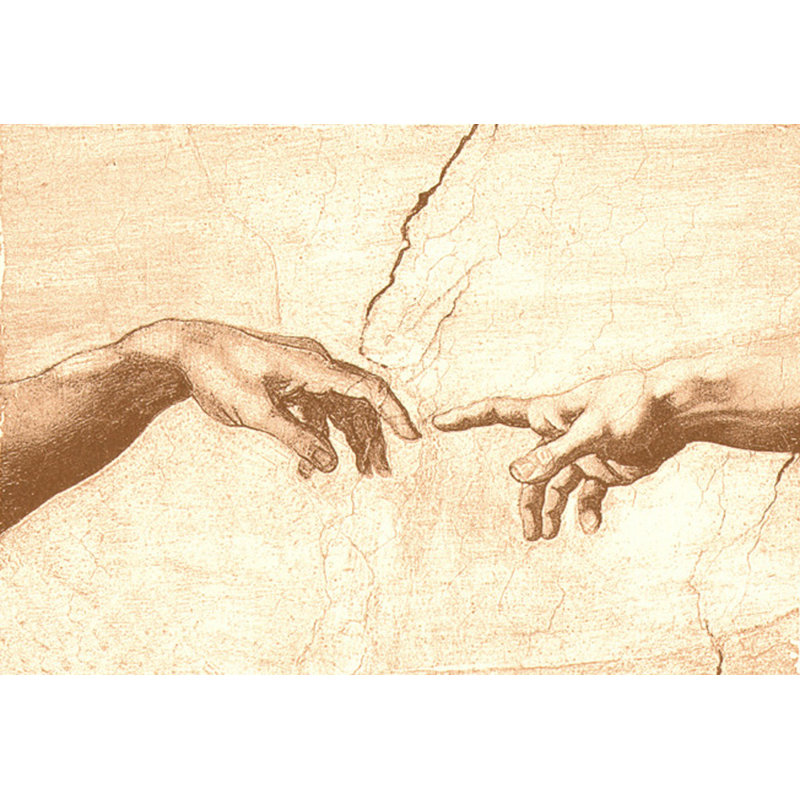 Création d'Adam (détail des mains), H 28 po x l 40 po