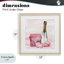 Glam Time Champagne Framed Print Under Glass, design by Kim Allen-913772661-913772663