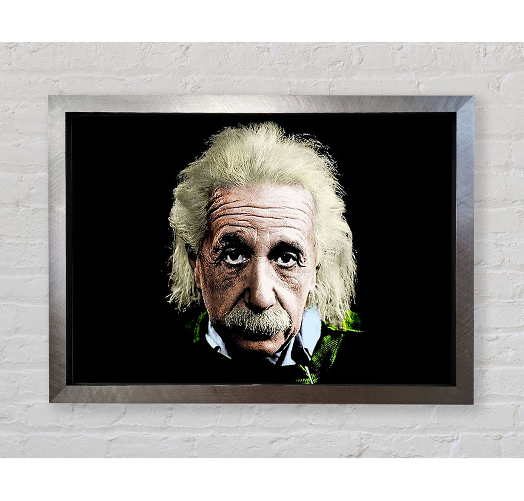 Albert Einstein Retro Farben - Druck