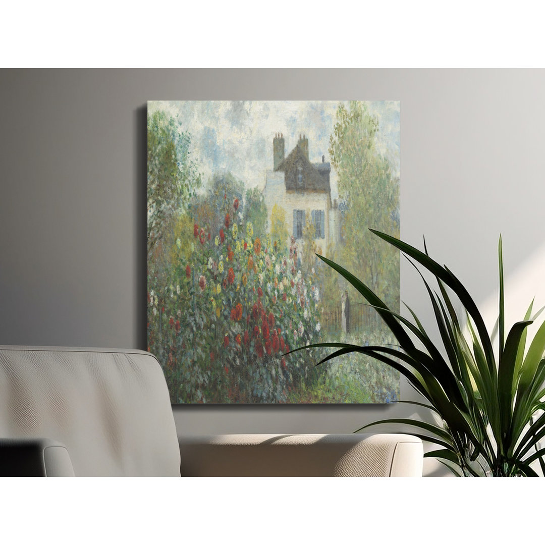 Vibrant Impressionist Garden Gard Print, Vintage French Countryside Floral Home Decor, Cottagecore Gift for Her