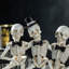 10.50''H Halloween Polyresin Dancing Skeleton Table Decor