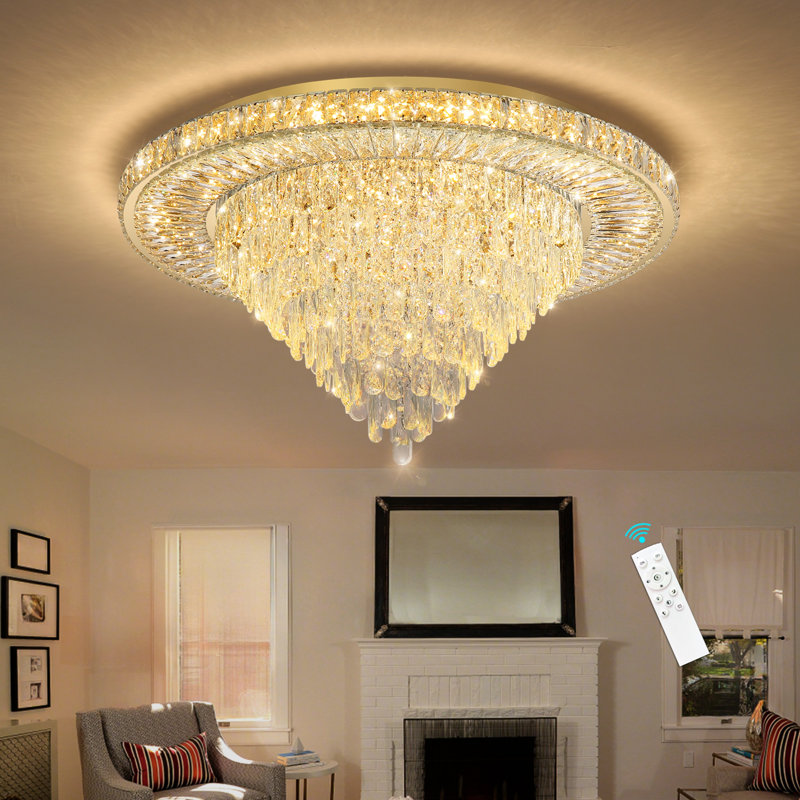 Lustre de salon moderne, Doré