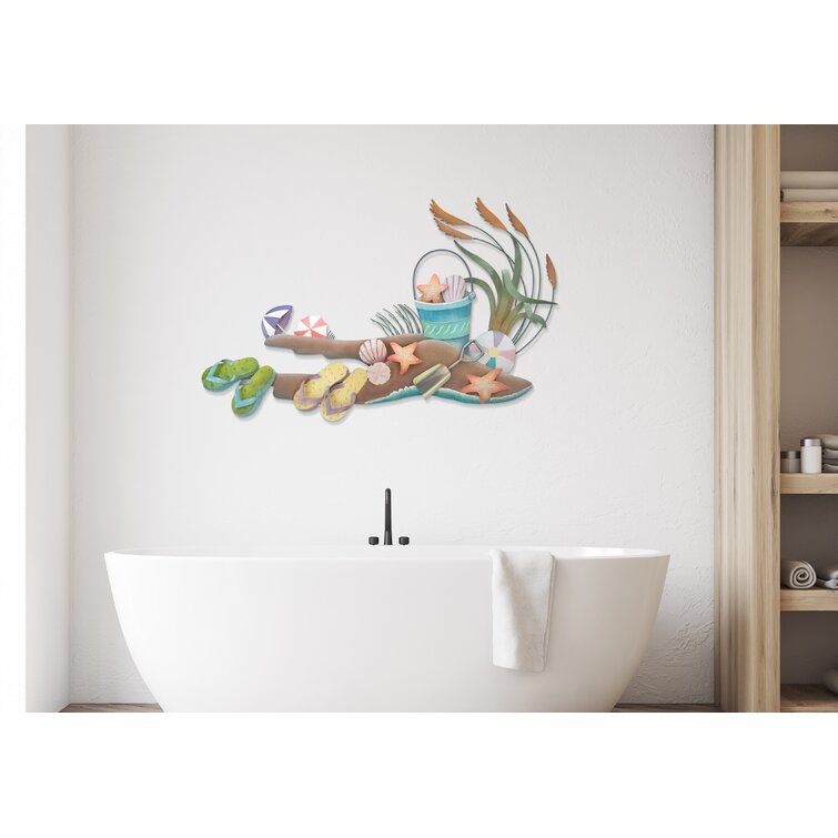 shells on bathroom shelves - Tropical - Bathroom - Other