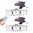 Solar 3 Heads Motion Sensor Wall Light With 3 Lighting Modes For Yard Porch Garage