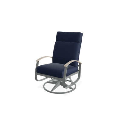 Chaise de patio pivotante avec coussins Askar