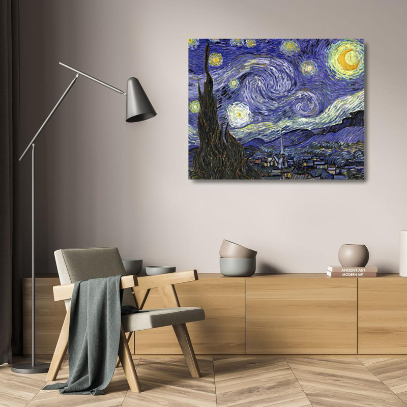 Nuit étoilée, H 19 po x l 24 po