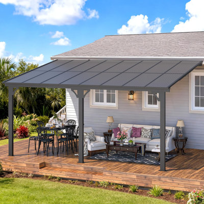 Pergola d'extérieur à hauteur réglable pour patio