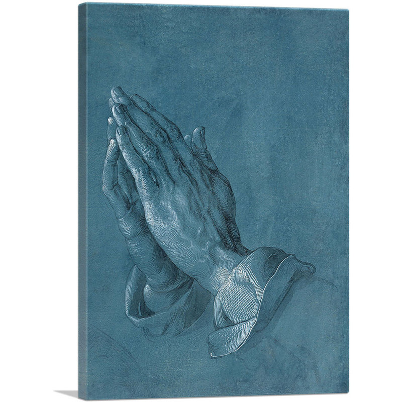 «Praying Hands 1508» par Albrecht Dürer, reproduction d'art sur toile tendue, H 26 po x l 18 po x 1,5 po