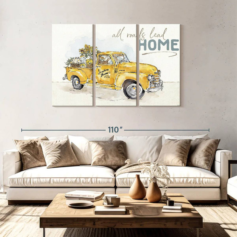 Tergel Farmhouse Flea Market I, 48" H x 74" W