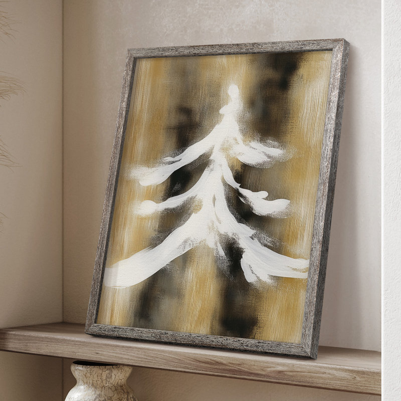 «Christmas Holiday Art CCVII», reproduction d'art encadrée - bois massif, H 11 po x l 9 po