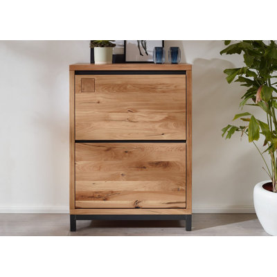 Villanders Solid Wood Flip Down Shoe Storage