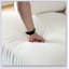 89.76 Inch Double Sleeper Sofa Cloud Couch Soft Fluffy Fabric Upholstery With Square Armrests