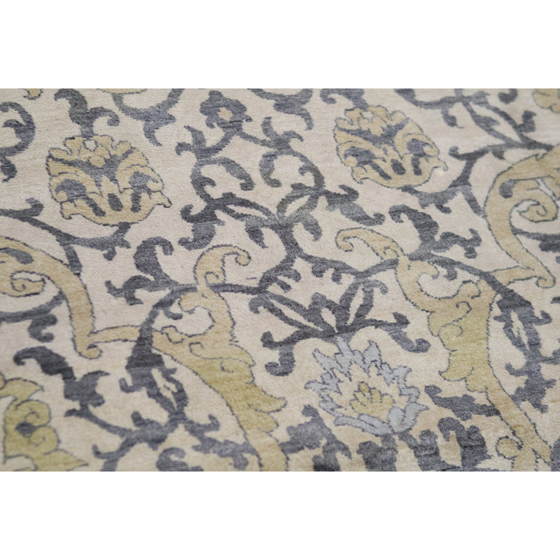 Silk Damask Area Rug